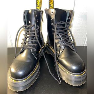 Dr. Marten Leather Platform Boots